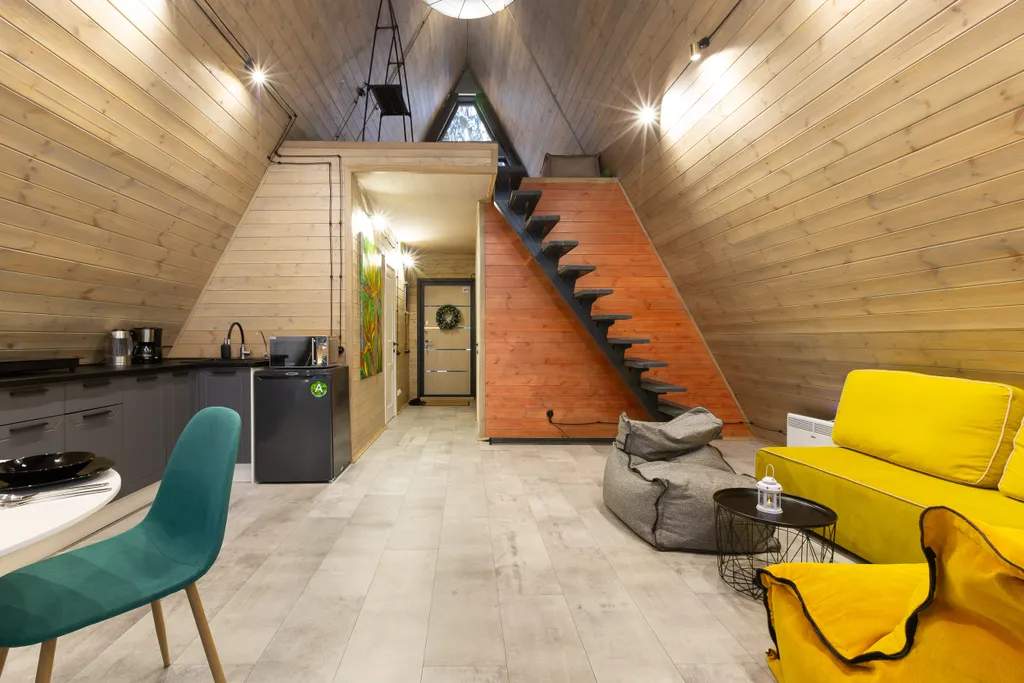 Домик A-Frame с купелью 60 м2