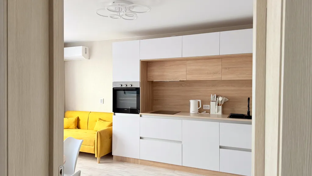 Просторная квартира с видом на город