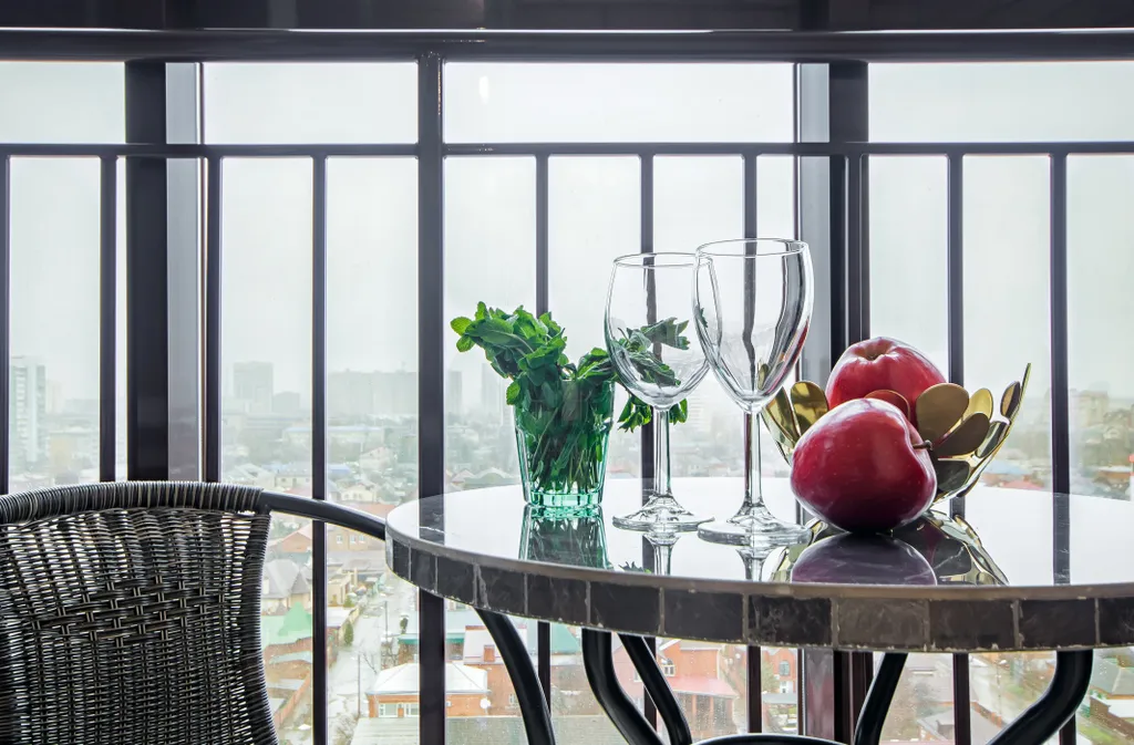 Квартира Квартира Стиль и высота, панорамный балкон, 14 этаж, жк «маршал», smart tv — Краснодар