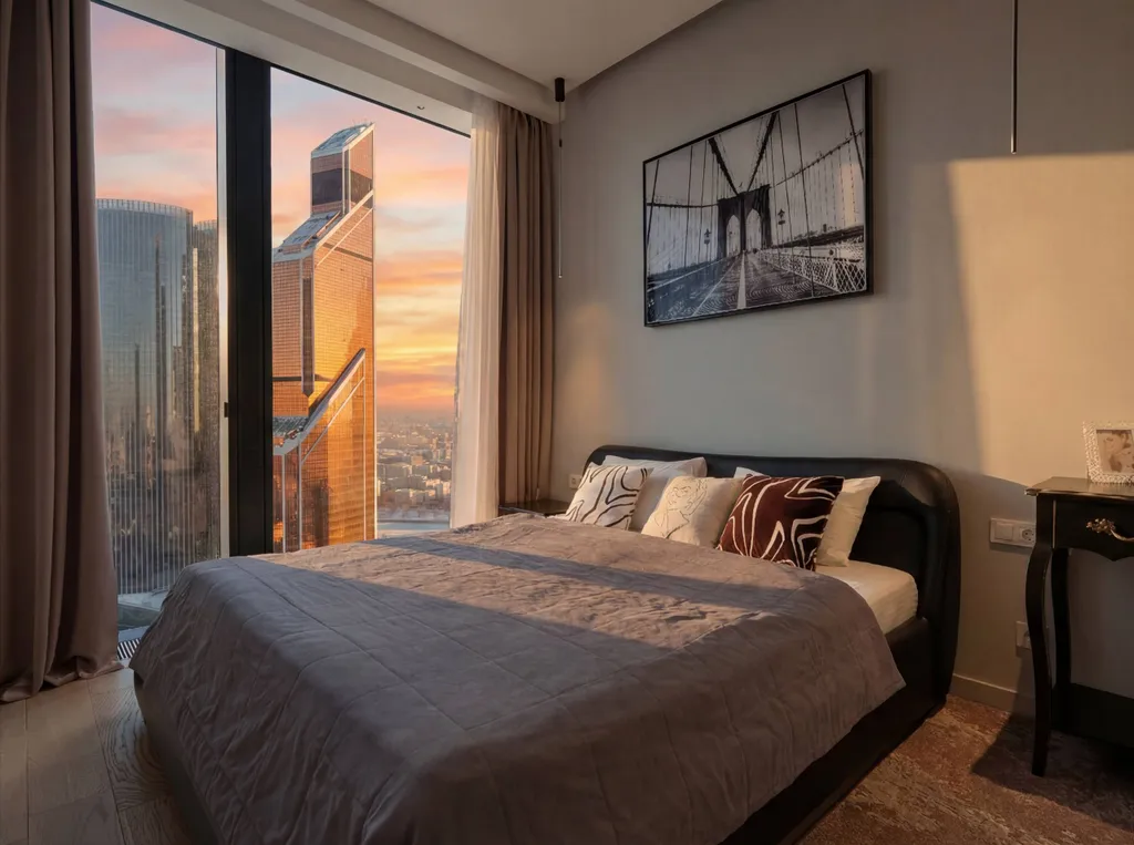 Neva Libra 38 этаж 70 м2 панорамный вид на небоскребы и город