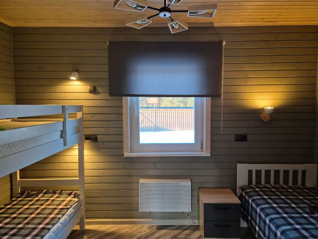 Дом с сауной рядом с лесом и озером