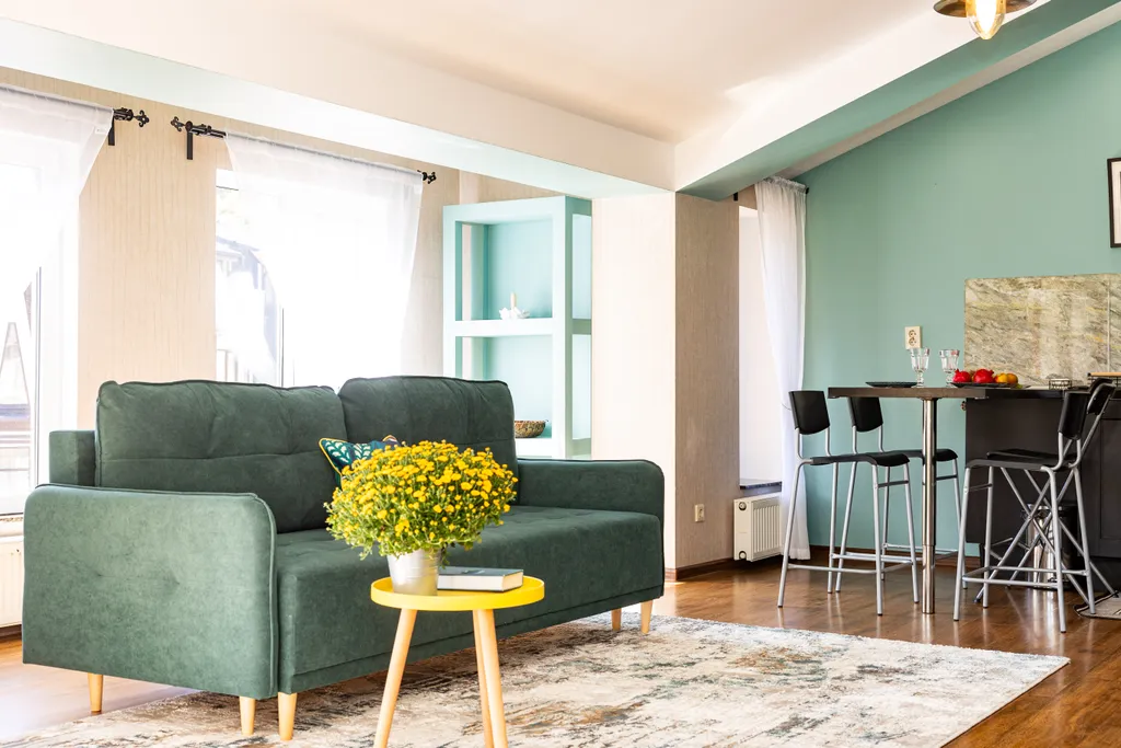 Просторная квартира с видом на горы