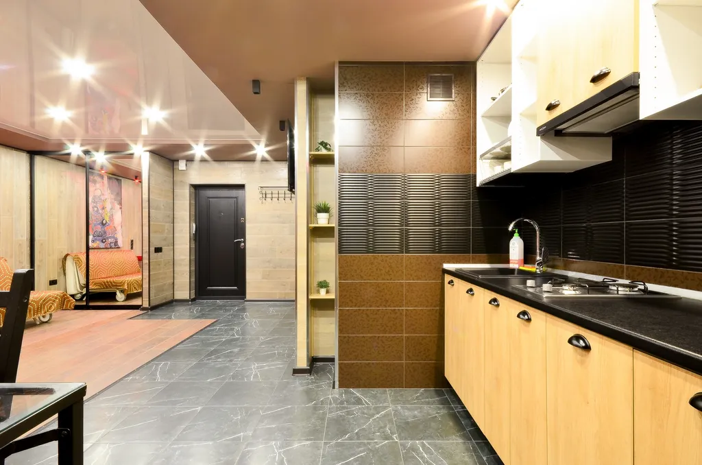 Уютная студия у Волжской набережной в новом доме