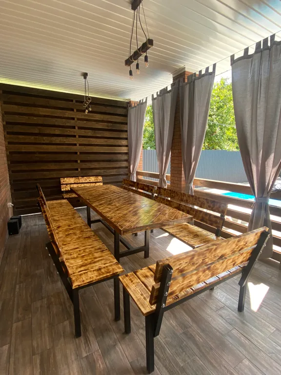 Дом с подогреваемым бассейном и баней в адыгее