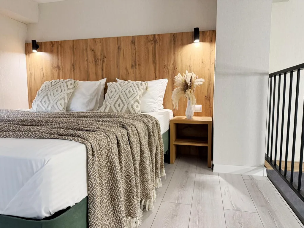 Апартаменты двухуровневые 3 минуты до пляжа