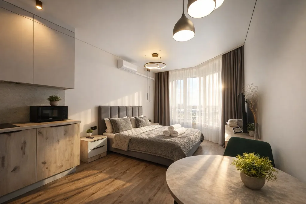 Квартира Комфортные дизайнерские апартаменты возле Кристалл арена и МВДЦ Сибирь — Красноярск