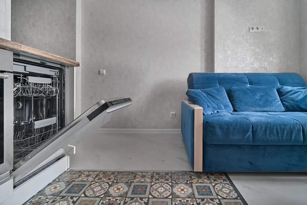 Современная квартира с удобствами и посудомоечной машиной