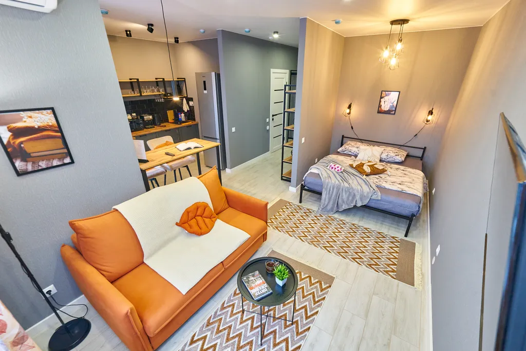 Современная студия в новом доме