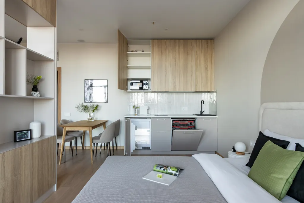 Семейные апартаменты с видом на залив