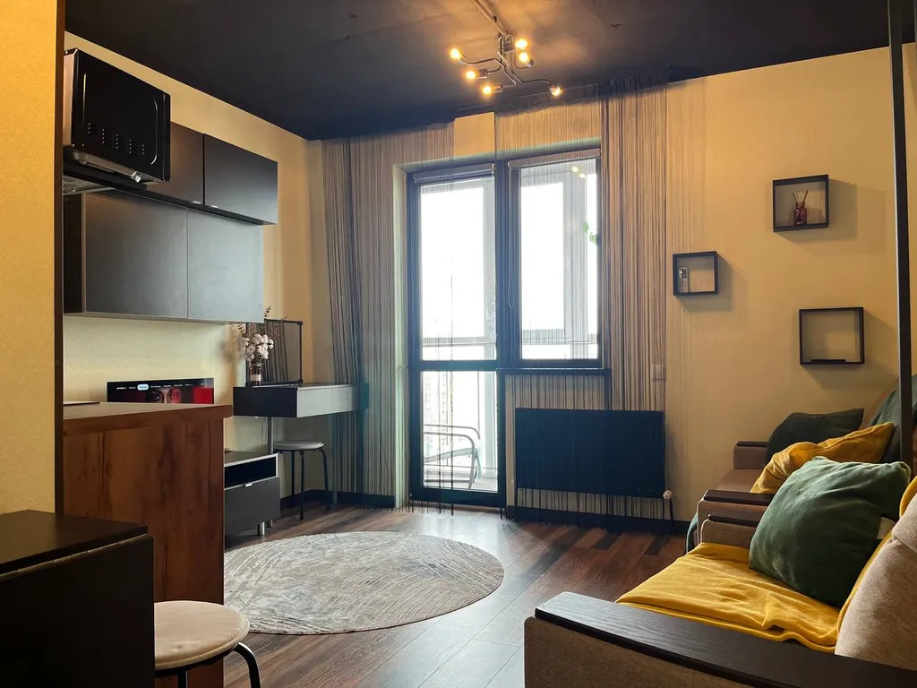 Студия с видом на бухту и горы