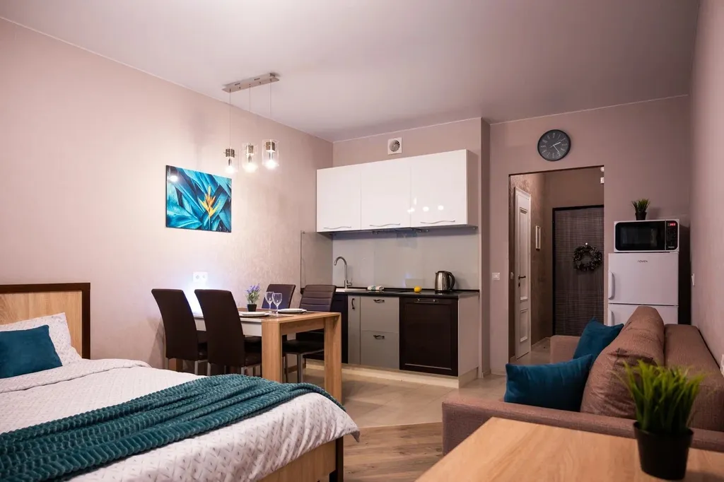 Уютная студия с дизайнерским ремонтом