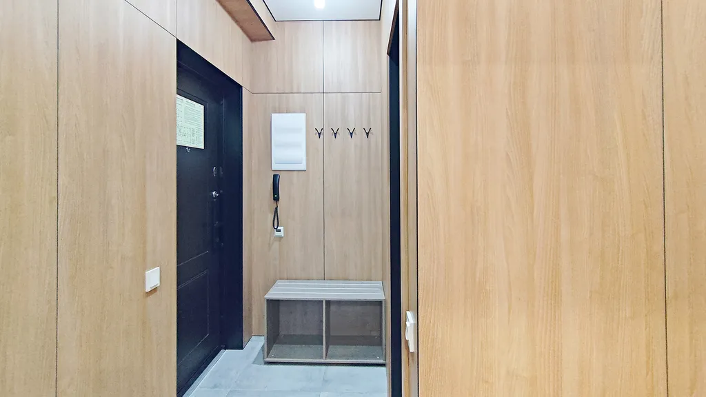 Вид на горы с балкона - апартамент со спальней в центре курорта