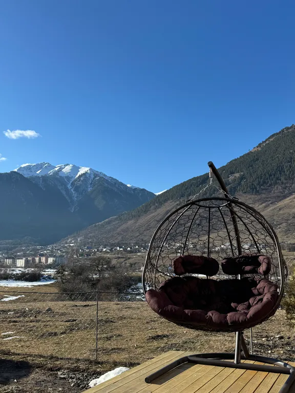 Барнхаус шикарным видом на горы