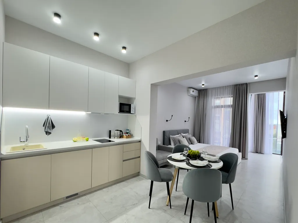 Квартира Квартира Люкс с видом на море и реку с балконом — Лазаревское