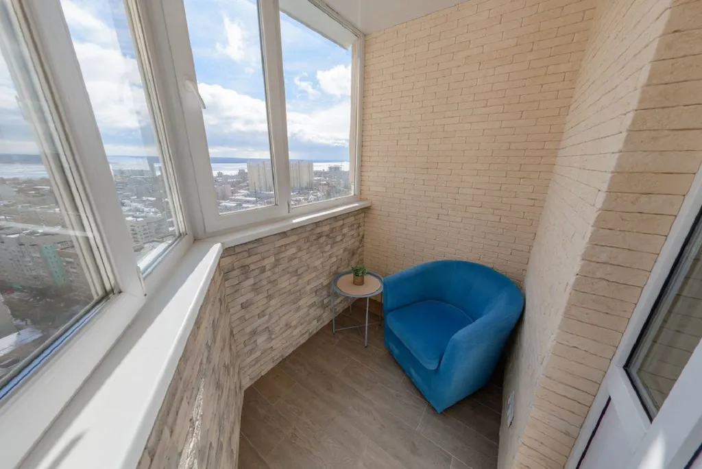 Стильная квартира Оранж с видом на Волгу, центр