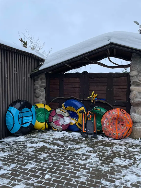 Домик 2  для семьи с камином