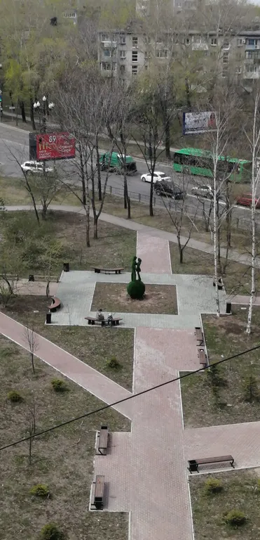 Квартира с панорамным видом на город у аэропорта