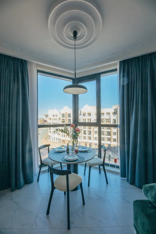 Уютная студия с видом на море