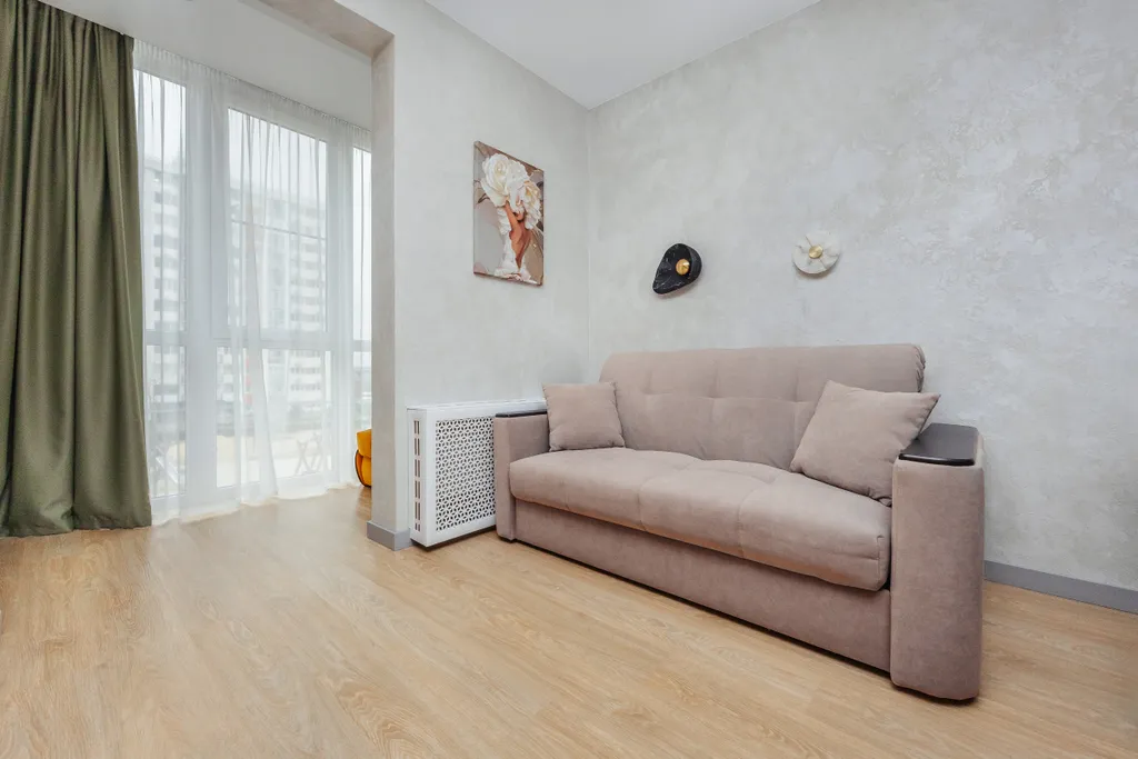 Квартира Квартира Уютная евродвушка в современном ЖК, с закрытой территорией, парковкой — Сириус