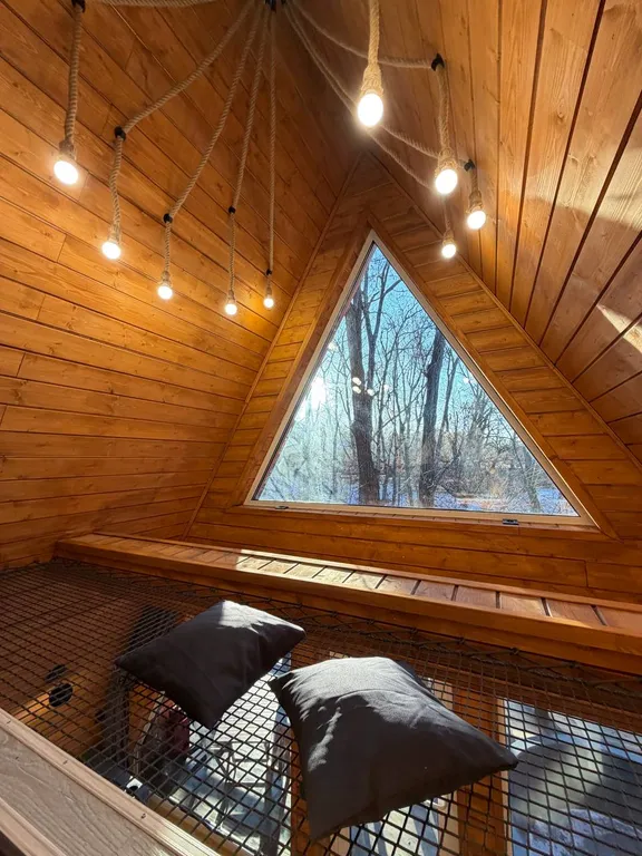 Дом A-Frame с купелью для Вашего уютного отдыха