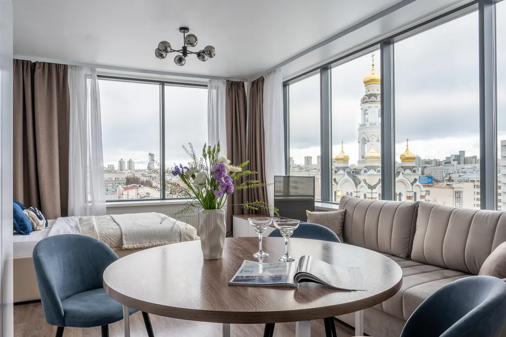 Апарт с видом на центр в Радиусе в самом центре у метро