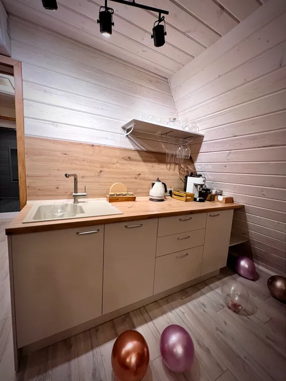 Домик с купелью фурако и русской баней