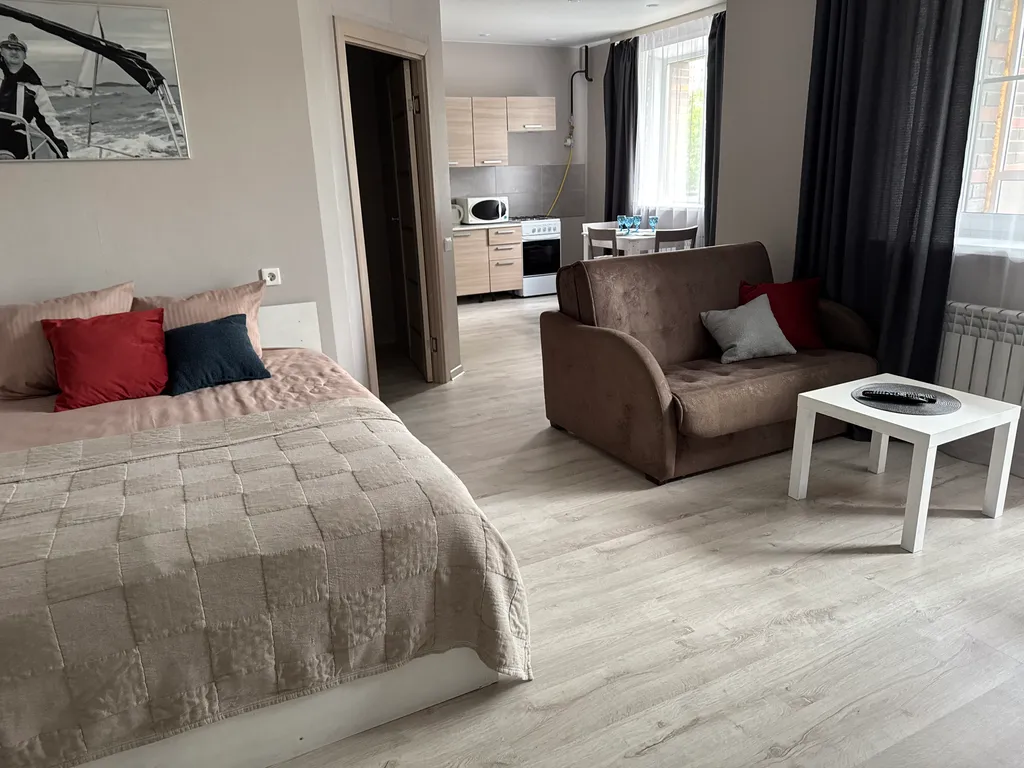 Квартира Квартира Студия с балконом для 4 гостей — Ярославль