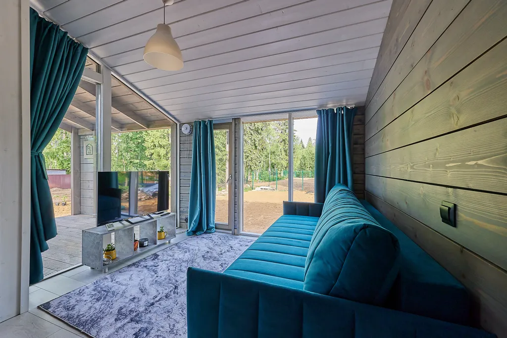 Коттедж Коттедж Уютный Барн с панорамным остеклением — Коробицыно