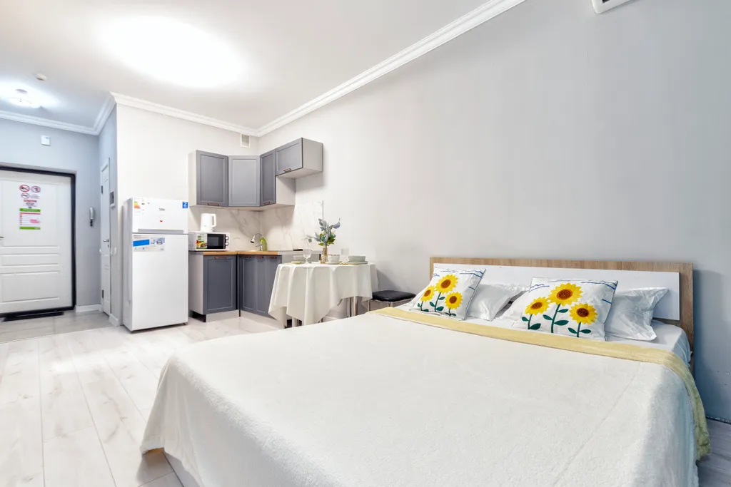 Тёплая и чистая однушка в комплексе Коркем-4