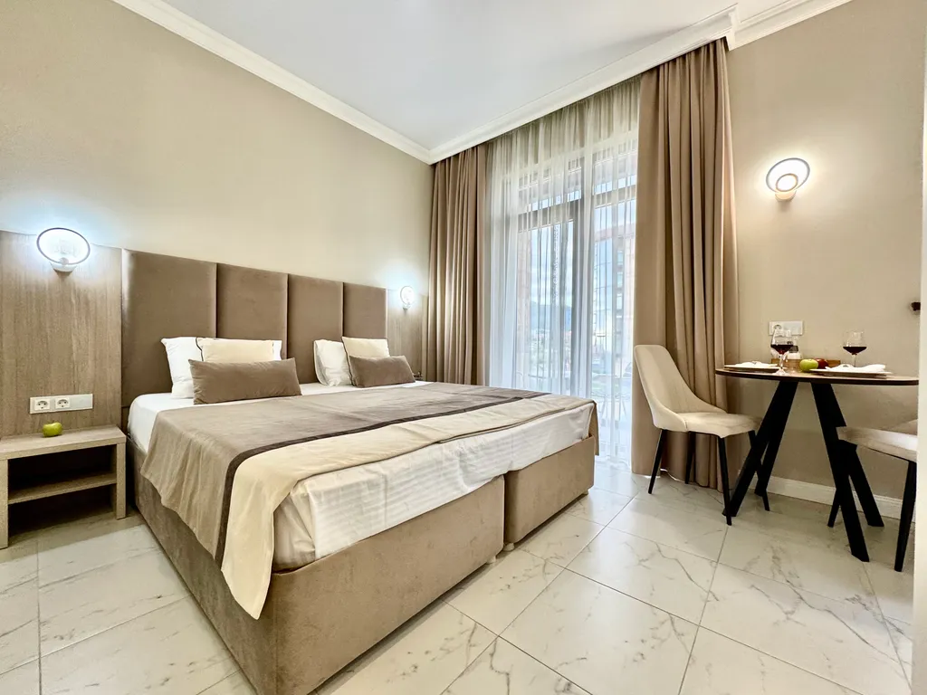 Квартира Квартира Комфорт с видом на горы и балконом — Лазаревское