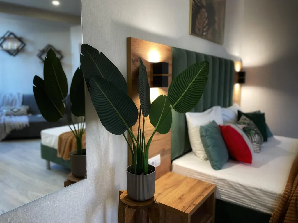 Апартаменты с видом на горы в 3 минутах до пляжа