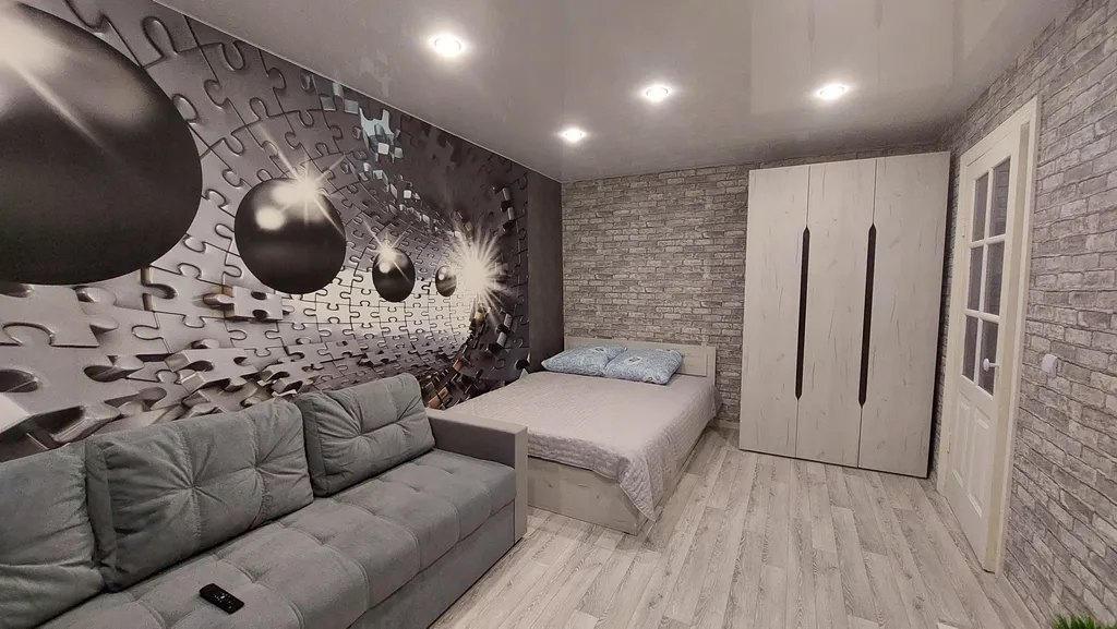 Уютная квартира после ремонта с новой мебелью