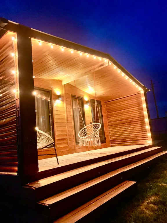 Семейная дача с сауной и камином