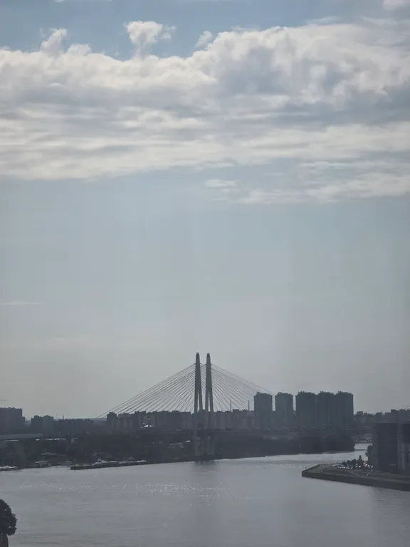 Квартира Вид с постели на вантовый мост — аренда посуточно в Санкт-Петербург