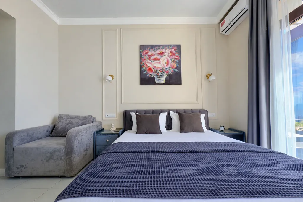 Квартира Люкс с видом на море и реку с балконом — Лазаревское