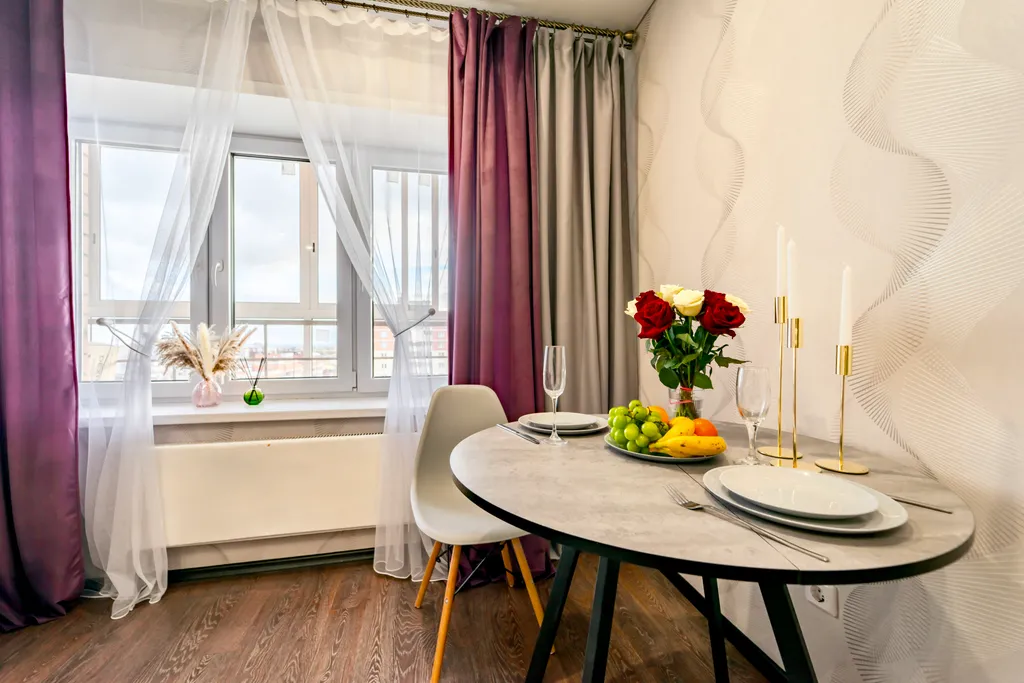 Видовая просторная до 6 гостей евродвушка с потрясающим видом с 22 эт