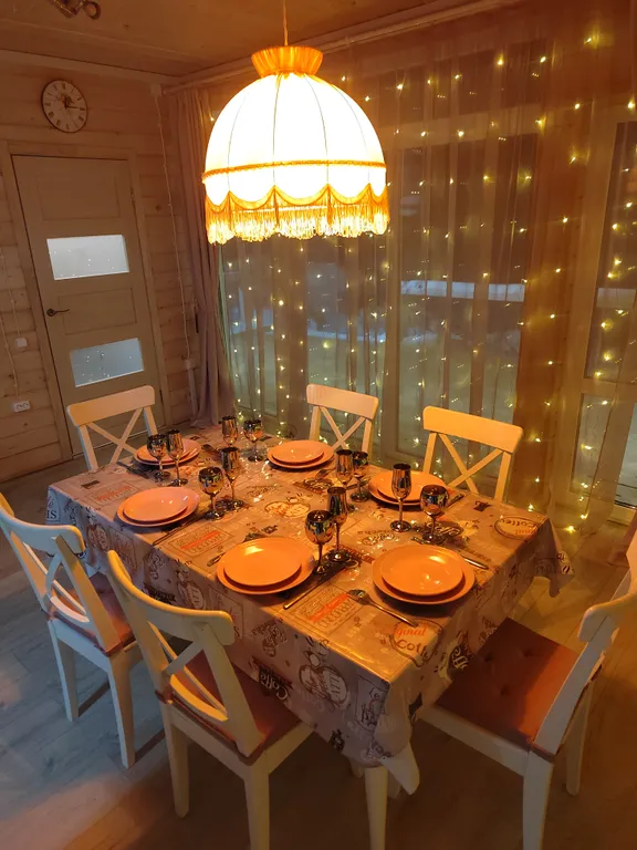 Дом Жемчужный с баней и купелью на первой линии базы «Онегинхутор»