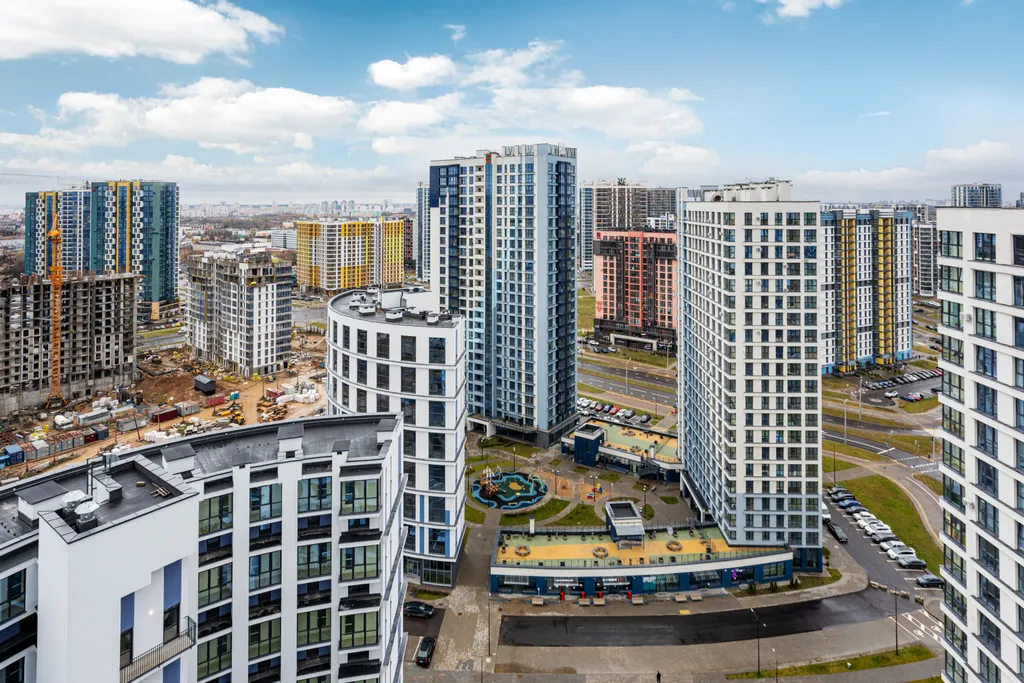 Уютная видовая квартира на 22 этаже в центре квартала Минск-Мир