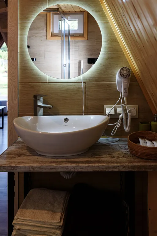 А-фрейм с видом на горы