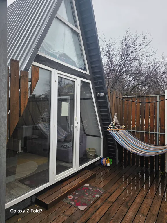 Домик А-фрэйм с баней