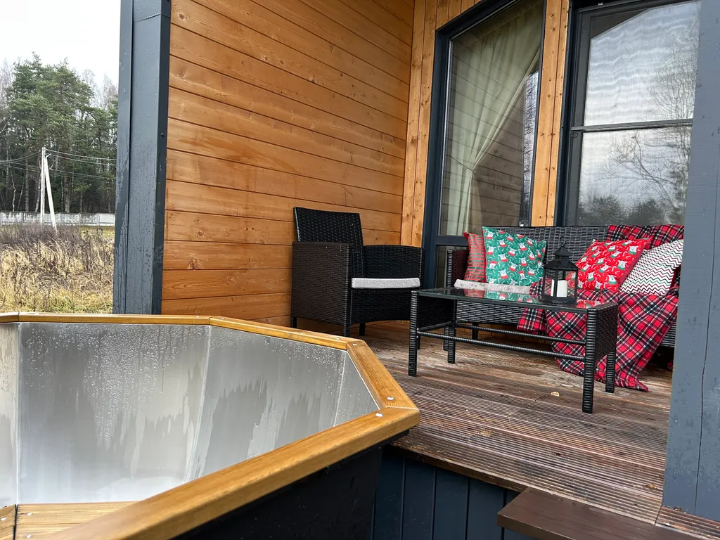 Коттедж Загородный дом Пар под звёздами с дровяным чаном — Можайск