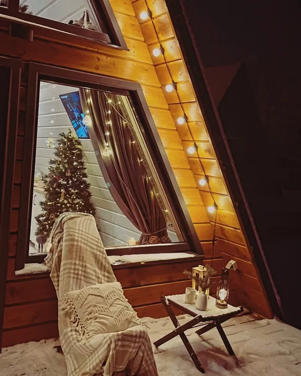 Коттедж Уютный домик А-фрейм с видом на озеро — Дубна