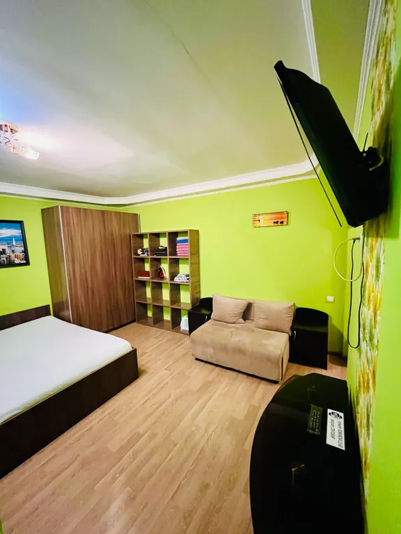 Уютная однокомнатная квартира с тремя раздельными спальными местами