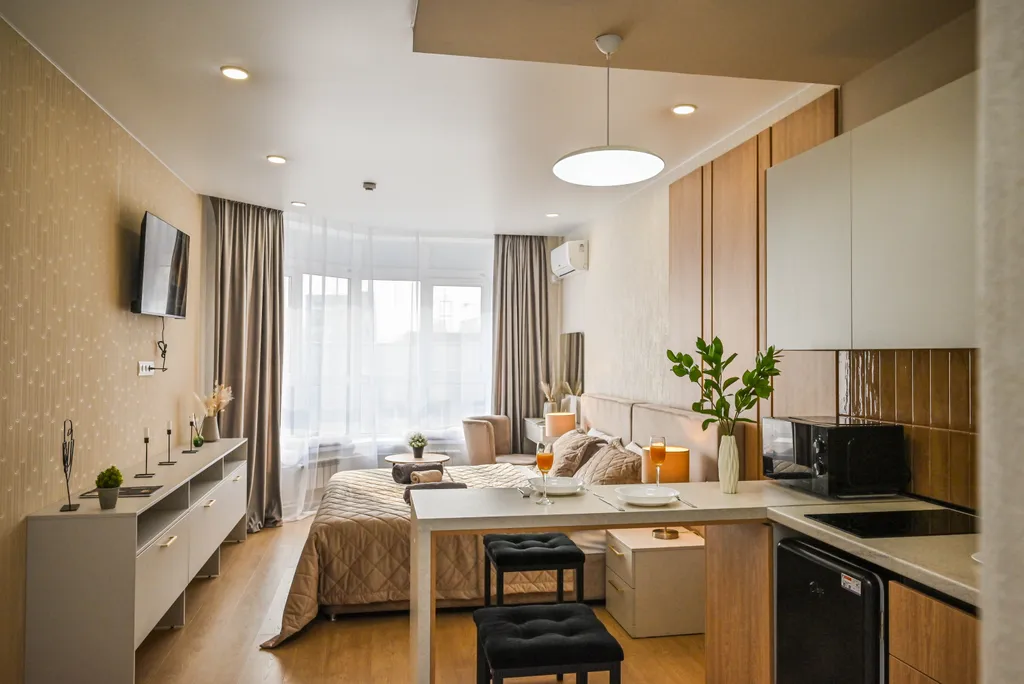 Квартира Апартаменты дизайн рядом с Кристалл арена в центре взлетки — Красноярск