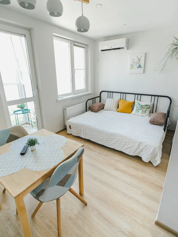 Sky studio с панорамным видом на город