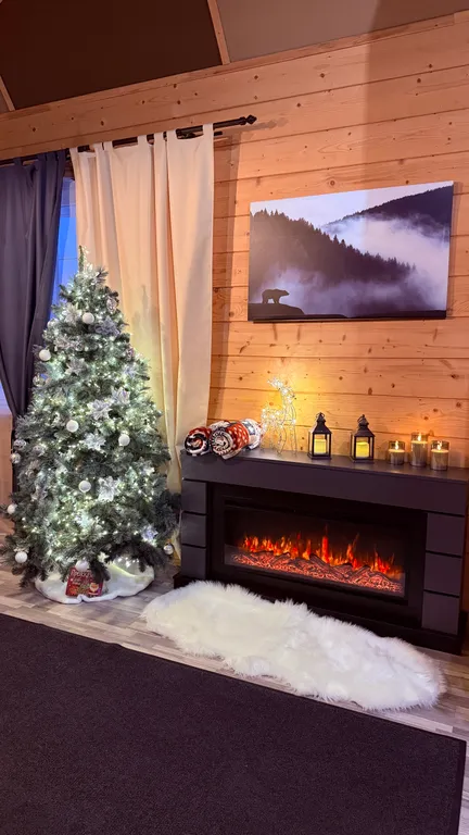 Коттедж с русской баней, горячей джакузи под звездам и бассейном