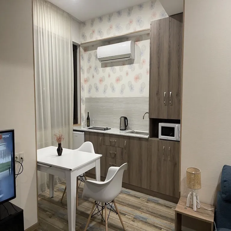 Апартамент с балконом с видом на город