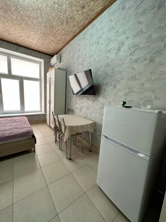 Светлая студия с видом на горы