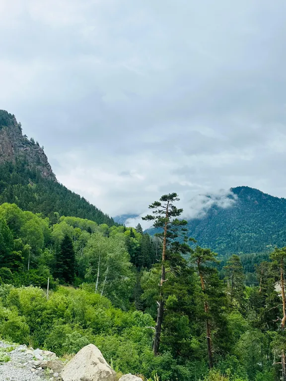 Коттедж Барнхаус с видом на горы и реку — Архыз