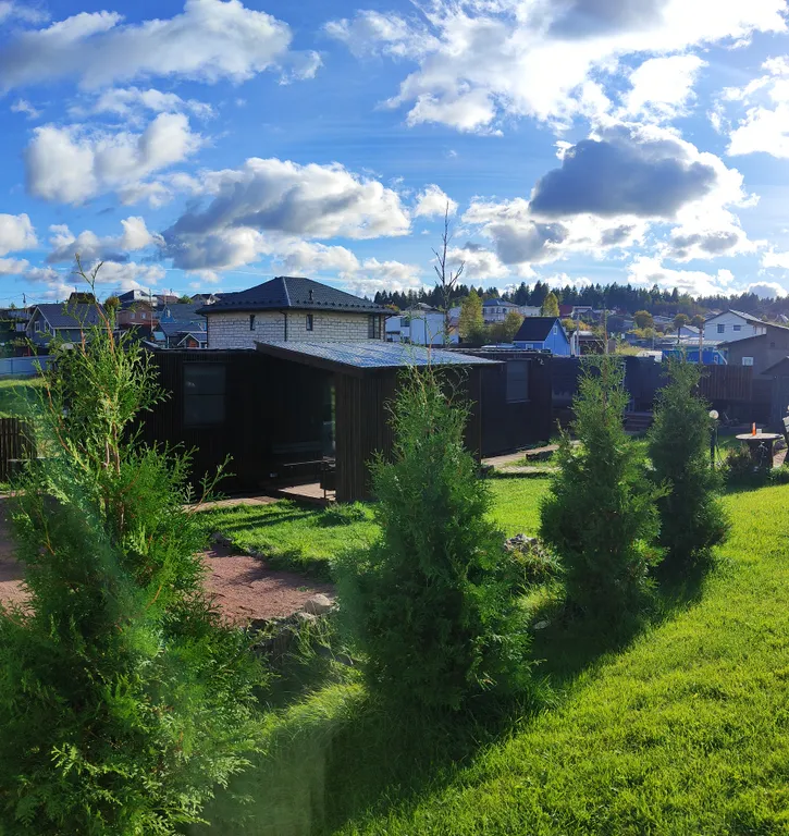 Современный домик с баней